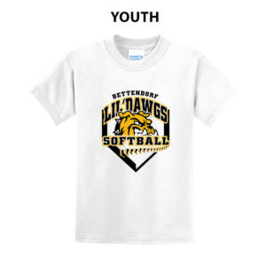 Bett Lil Dawgs SB Youth Short Sleeve Tee-White