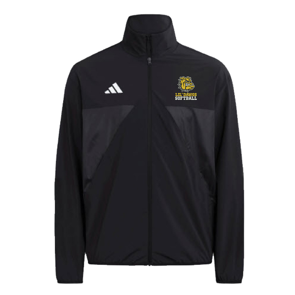 Bett Lil Dawgs SB Adidas House of TIRO Woven full zip top- black