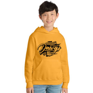 Bett Lil Dawgs SB Youth Fleece Hooded Sweatshirt-Gold