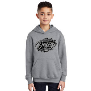Bett Lil Dawgs SB Youth Fleece Hooded Sweatshirt-Athletic Heather