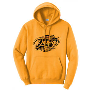 Bett Lil Dawgs SB Unisex Fleece Hooded Sweatshirt-Gold