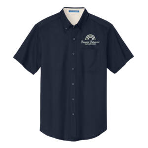 Beyond Behavior Port Authority Men Short Sleeve Easy Care Shirt – NavyStone