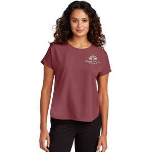 Beyond Behavior Mercer Mettle Women’s Stretch Crepe Crew – Rosewood