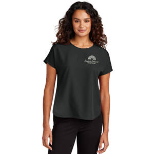 Beyond Behavior Mercer Mettle Women’s Stretch Crepe Crew – DeepBlack