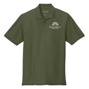 Beyond Behavior Port Authority Men Wearever Signature Pique Polo – Olive Drab Green