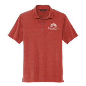 Beyond Behavior MERCER METTLE Men Stretch Jersey Polo -Terracotta