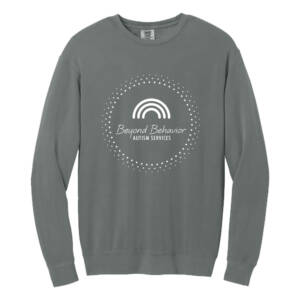Beyond Behavior Comfort Colors Unisex Lightweight Crewneck Sweatshirt-Grey