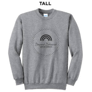 Beyond Behavior Tall Fleece Crewneck Sweatshirt-Athletic Heather