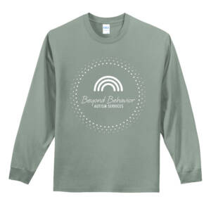 Beyond Behavior Unisex Long Sleeve Essential T-Shirt-Stone Washed Green
