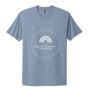 Beyond Behavior Unisex  Next Level Premium Fitted Short Sleeve-Stone Wash Blue