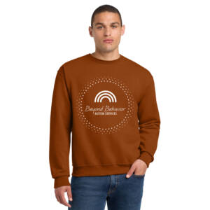 Beyond Behavior Unisex Jerzees NuBlend Crewneck Sweatshirt-Texas Orange