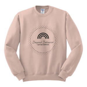 Beyond Behavior Unisex Jerzees NuBlend Crewneck Sweatshirt-Blush Pink