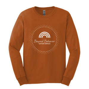 Beyond Behavior Unisex Cotton Long Sleeve Tee-Texas Orange