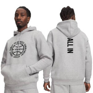 CPU Boys Basketball Under Armour Men Icon Fleece Team Hoodie-Mod Grey