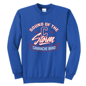 Camanche Unisex Core Fleece Crewneck Sweatshirt – Royal