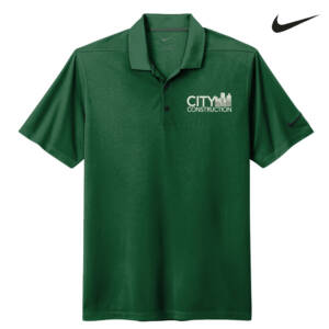 City Construction Nike Dri Fit Men Micro Pique 2.0 Polo-Gorge Green