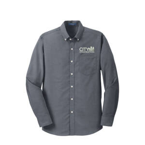 City Construction Port Authority SuperPro Oxford Shirt Men-Black