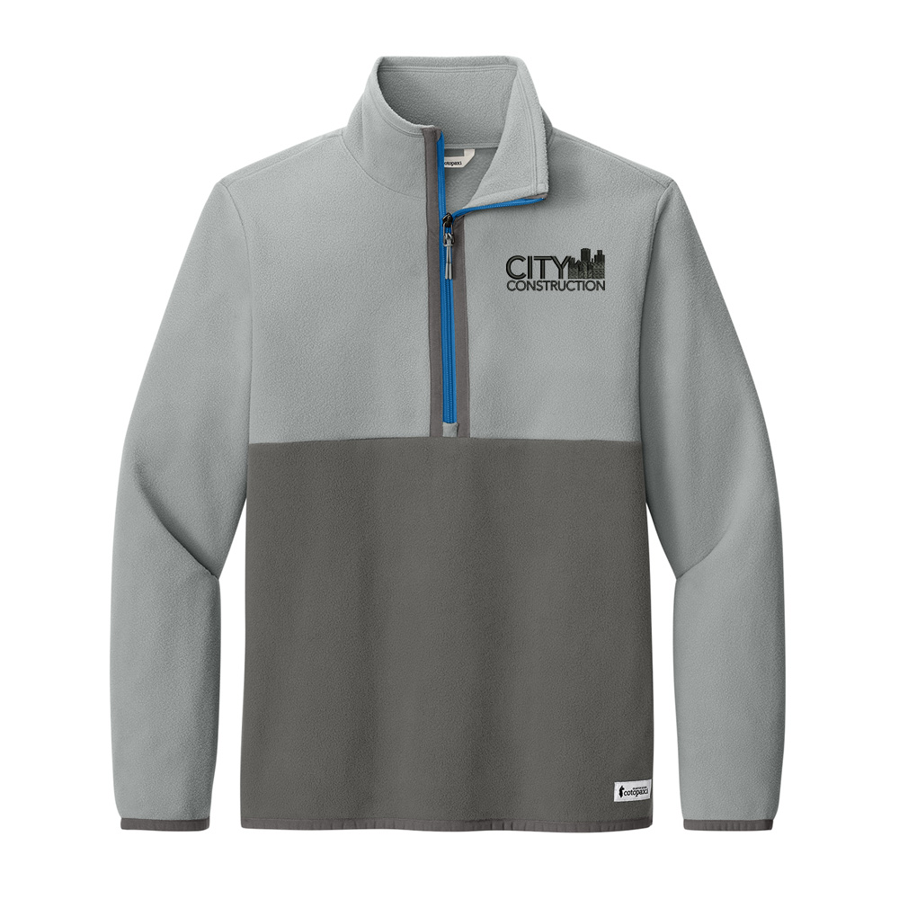 City Construction Cotopaxi Men Amado 1/2-Zip Fleece-Smoke/Cider