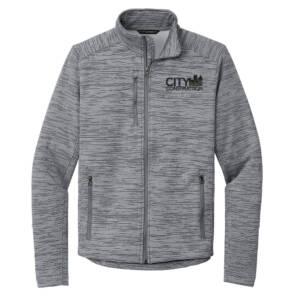 City Construction Port Authority Digi Stripe Fleece Jacket Men-Grey