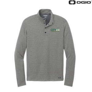 City Construction OGIO Men Command 1/4-Snap long sleeve-Gear Grey