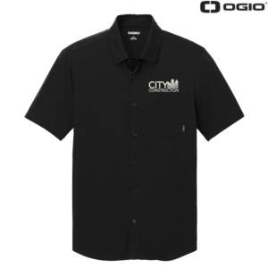 City Construction OGIO Men Extend Short Sleeve Button-Up-Blacktop