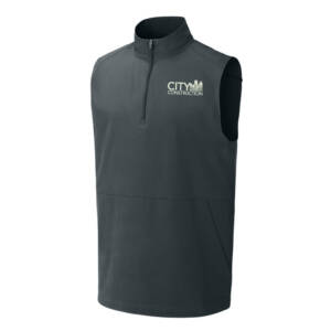 City Construction Sport-Tek Repeat 1/2-Zip Vest Men-Iron Grey