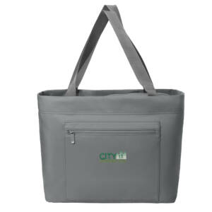 City Construction Port Authority Matte Carryall Tote-Storm Grey