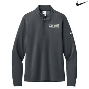 City Construction Nike Essential 1/2-Zip Cover-Up Men-Anthracite