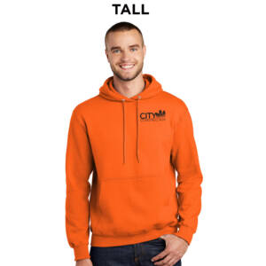 City Construction Tall Fleece Hooded Sweatshirt-Safety Orange