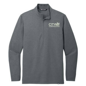 City Construction TravisMathew Coveside 1/4-Zip Men-Dark Grey Heather