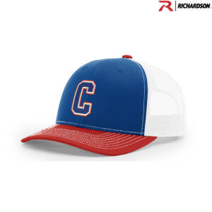 Camanche Richardson Pro Crown Mesh Back Adjustable back cap – RoyalWhiteRed