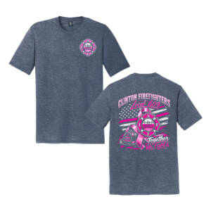 Clinton Fire Unisex District Perfect Tri blend Crew Tee – NavyFrost