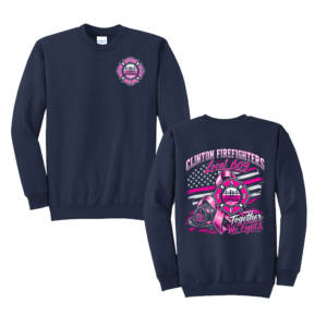 Clinton Fire Unisex Core Fleece Crewneck Sweatshirt – Navy
