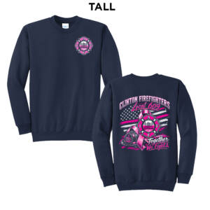 Clinton Fire  TALL Ultimate Crewneck Sweatshirts – Navy