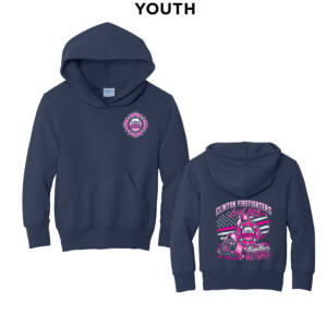 Clinton Fire Youth Hooded Sweatshirt – Navy