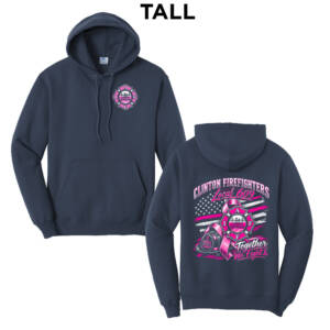 Clinton Fire  TALL Classic Pullover Hooded Sweatshirt – Navy