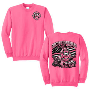 Clinton Fire Unisex Core Fleece Crewneck Sweatshirt – NeonPink