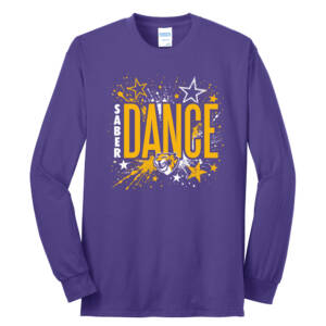 CD Dance Cheer Unisex Long Sleeve Core Blend T Shirt – Purple
