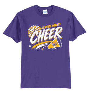 CD Dance Cheer Unisex Short Sleeve T Shirt – Purple