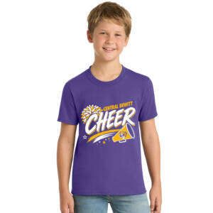 CD Dance CheerYouth Short Sleeve T Shirt -Purple