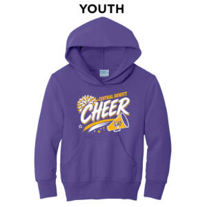 CD Dance Cheer  Youth Hooded Sweatshirt – Purple