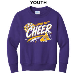 CD Dance Cheer  Youth Crewneck Sweatshirt – Purple