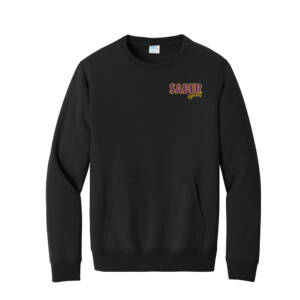 CD Dance Cheer Unisex Core Fleece Crewneck Pocket Sweatshirt -Black