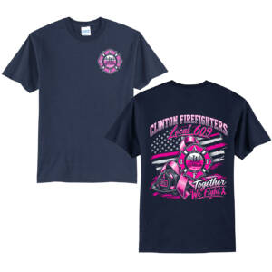 Clinton Fire Breast Cancer Awareness Unisex Short Sleeve T Shirt – Navy