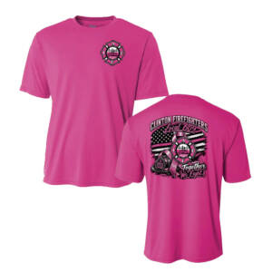 Clinton Fire Breast Cancer Awareness Adult Cooling Performance Tshirt – Fuchsia