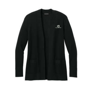 Citizens First Bank Port Authority Women’s Easy Care Open Front Cardigan Sweater – DeepBlack