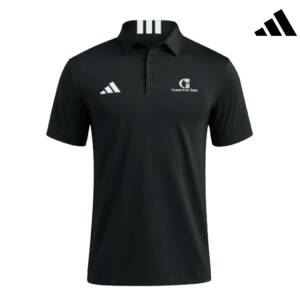 Citizens First Bank Adidas 3 Stripe short sleeve Polo Black