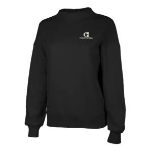 Citizens First Bank Charles River Women’s Willow Mock Neck Sweatshirt – Black