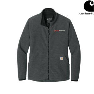 Clinton Game Day Carhartt Women’s Textured Full Zip Fleece Jacket – CarbonHeather