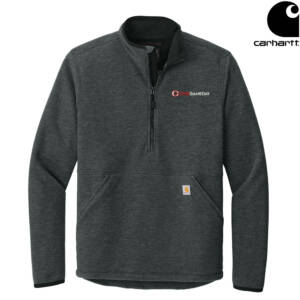 Clinton Game Day Carhartt Men Textured 1/2 Zip Fleece Jacket – CarbonHeather